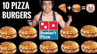 Dominos Burger Pizza Review 😱 10 Eating Challenge