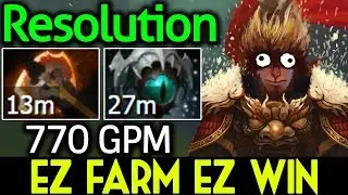 Resolution Dota 2 [Monkey King] 13 min BF | Easy Farm Easy Win