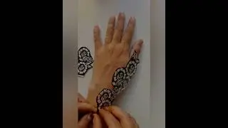 How to use henna stencils? New henna floral stencil design #hennadesign#mehandi#design#stencils
