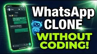 How to make an Whatsapp clone without coding||usign ai making working whatsapp #python