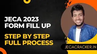 JECA exam 2023 online application step by step process | JECA form fill up 2023 #jeca #mca