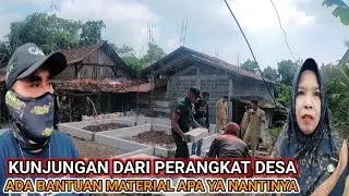 KUNJUNGAN PERANGKAT DESA SETEMPAT DAN BANTUAN TANAH HURUG DARI WARGA