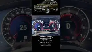 2019 BMW X3 0-100 km/h #carshorts #bmw #bmwx3 #0to60 #0to100