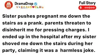 Sister pushes pregnant me down the stairs as Frank parents threatened to disinherit me for pressing