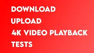 10 Mbps Internet Speed Test - 4K
