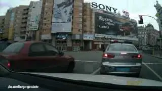 Подрезал ментов на дороге.  *