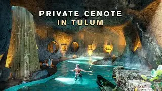 Inside a Tulum Jungle PentGarden with a Private Cenote