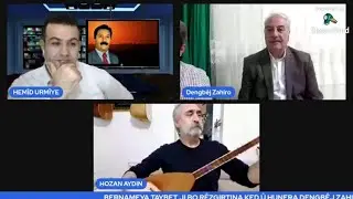 Hozan Aydin distrê, mamoste dengbêj Zaharo guhdar dike 