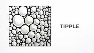 TIPPLE Zentangle Pattern – Variation 1 | Relaxing Dot Pattern Drawing