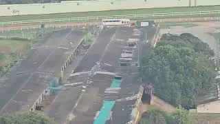 Bengaluru Race course morning Hawk view# Jockeys# Horses# Training 