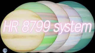 『🌟HR 8799 System🟡🟢🪐⚪🟢』Size Comparison (2025)