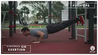 Declined Push Ups using the FitLot Ladder