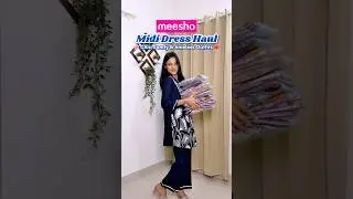 😳 Meesho Midi Dress Haul 😍 Chic,Comfy & Stylish Outfits you&rsquo;ll Love! #meeshohaul #mididress