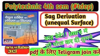 #Sagcalculation when support are unequal Surface|#powersystem|#tdep