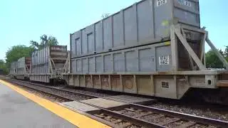 #3694 CSX D765-21 Loaded Double Stack trash train