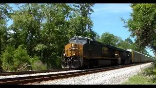 Train Spotting: CSX M211-14 Rumbling Through Bryceville, Florida   (6/16/24 @ 2:54pm)