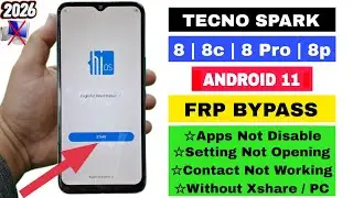 Tecno Spark 8c FRP Bypass Android 11 2026 | Tecno (KG5K) FRP Bypass Without PC | Apps Not Disable