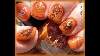 Hello Autumn Nail Art Stamping Tutorial  using Maniology Plate M076