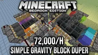 72,000/h Simple Gravity Block Duper (Overworld & End) Minecraft Bedrock Tutorial 1.16