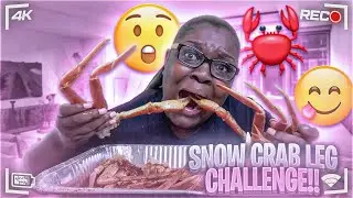 EATING 2LBS OF SNOW CRAB LEGS IN 10 MINUTES CHALLENGE