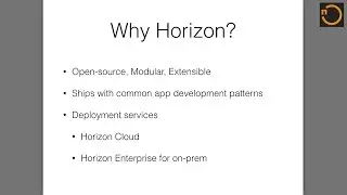 Horizon - An Open Source JavaScript Platform for Building Engaging Apps