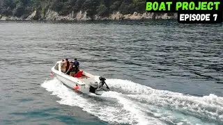 SMALL BOAT Project Ep.7 - FIRST TIME AT SEA! Harbour Mooring setup 🛥