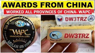 HAM RADIO : AWARDS FROM THE REPUBLIC OF CHINA WAPC | DW3TRZ | Ma. THERESA ANICETO | MULAN DX CLUB