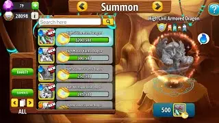 Summon High Civil Armored Dragon (500) - DRAGON CITY