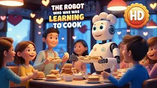 🤖 The Robot Who Learned to Cook | Funny 3D Kids Story 🍳 #RobotChef #KidsStory #3DAnimation #HD