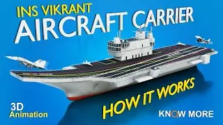 INS Vikrant | Most Advanced aircraft carrier? | INS Vikrant कैसे काम करता है?| 3D Animation
