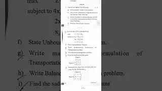 2022 B.Sc. 5th Semester DSE-I question paper which was conducted by Fm University