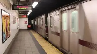 R142 (5) Train Wrong Railing into 86th Street
