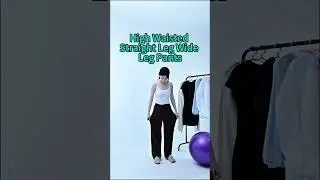 High-Waisted Straight Leg Wide Leg Pants. #activewear #yoga #fashion