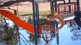 I dare to do the impossible, upside down jump of madness!