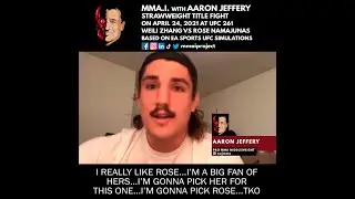 CFFC Middleweight Champion #aaronjeffery predicts #UFC261 Weili Zhang vs Rose Namajunas #shorts