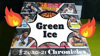 VLOG#39 LOTS OF GREEN CRACKED ICE! 2020-21 Panini Chronicles Mega Box Fanatics Green Ice Review