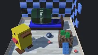 Simple Unity Prototype (B) Ball Jump, Blender Models and Textures