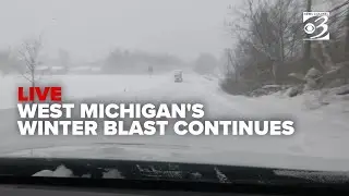 LIVE: Winter weather continues slamming West Michigan