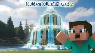 I Built the BIGGEST Fountain Ever in Minecraft 😱 | Ultra Mega Build