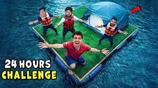 Night Survival Challenge In Ghost Lake - भूतिया तालाब में पूरी रात 🥶 । With Team