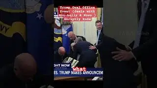 Trump Oval Office Event Abruptly Ends After man collapses #shorts#news