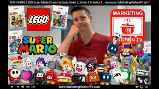 RON VINING: LEGO Nintendo Super Mario Series 1 - 3 Character Packs have invaded MarketingKitchenTV!