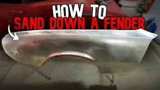 Firebird Friday:  How To Sand Down a Fender & Dent Removal  - Old Car Restoration Project Firebird