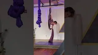 same side split to thigh hitch to hip key sequence aerial silks #shorts