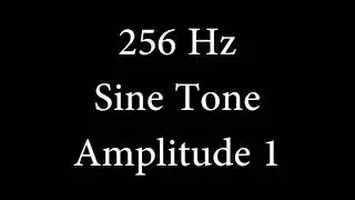 256 Hz Sine Tone Amplitude 1