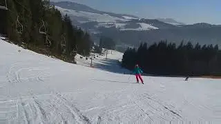 Tylicz Ski, gł&oacute;wna trasa.
