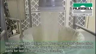 Screening flour with a vibratory screening machine - Russell Compact Sieve&reg;