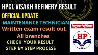 HPCL VISAKH RESULT OUT||MAINTENANCE TECHNICIAN||CHECK YOUR RESULT FOR SKILL TEST||ALL BRANCH CUT OFF