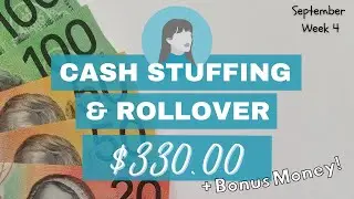 💰 Sept W4: BONUS Money & Variable Expenses + Rollover | Aussie Cash Stuffer | Single Income
