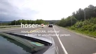 Canadian hoser gets instant karma